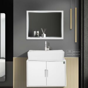 کابینت روشویی کاکتوس مدل fittonia 60 سفید