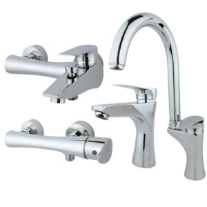 ست شیرآلات راسان مدل آتیس کروم