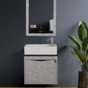 کابینت روشویی کاکتوس مدل andre 45 طوسی کد 2022