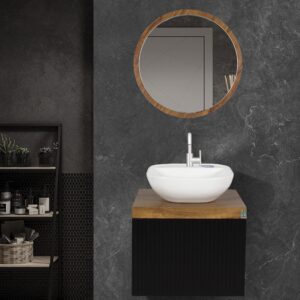 کابینت روشویی کاکتوس مدل elegante 50 مشکی کد 5014