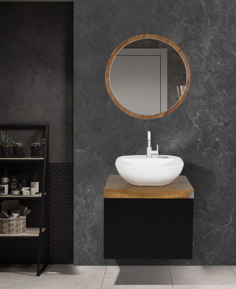 کابینت روشویی کاکتوس مدل elegante 50 مشکی کد 5014