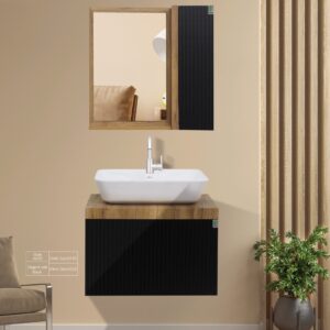 کابینت روشویی کاکتوس مدل elegante 60 rash سیاه مدل 5030