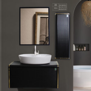 کابینت روشویی کاکتوس مدل robina 80 مشکی کد 6024