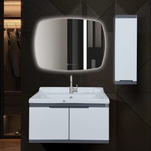 کابینت روشویی کاکتوس مدل atlantic سفید کد 7011