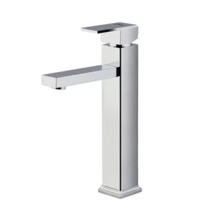 شیر روشویی پایه بلند راسان مدل مینیاتور کروم