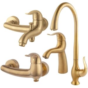 ست شیرآلات راسان مدل اکتاو طلامات