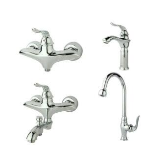 ست شیرآلات راسان مدل پریمو کروم