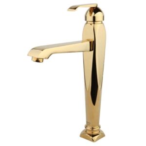 شیر روشویی پایه بلند راسان مدل آلیس طلایی