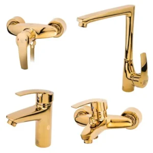 ست شیرآلات قهرمان مدل بهادر طلایی