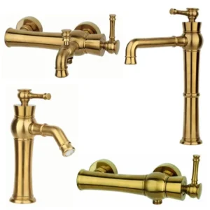 ست شیرآلات راسان مدل الیزه طلایی