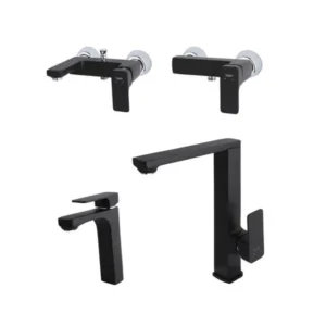 ست شیرآلات راسان مدل گارنت مشکی