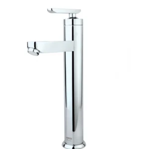 شیر روشویی پایه بلند راسان مدل فلورا کروم