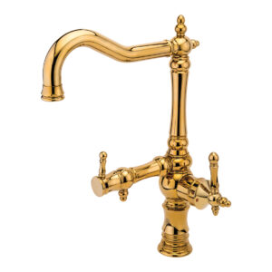 شیر ظرفشویی فانتزی دو منظوره قهرمان مدل نگین طلایی