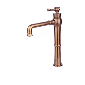 شیر روشویی پایه بلند راسان مدل الیزه رزگلد مات