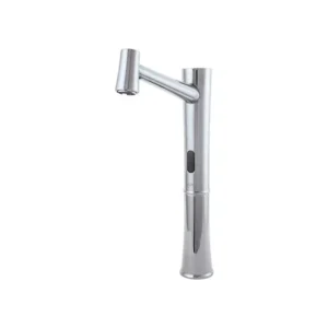 شیر روشویی پایه بلند هوشمند راسان مدل تامارا کروم