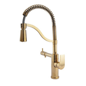 شیر ظرفشویی تصفیه دار راسان مدل راشل طلایی