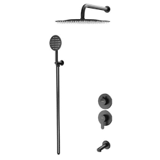 ملحقات دوش کلاس 1 توکار ویوات فلت مشکی