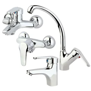 ست شیرآلات راسان مدل پارمیس کروم